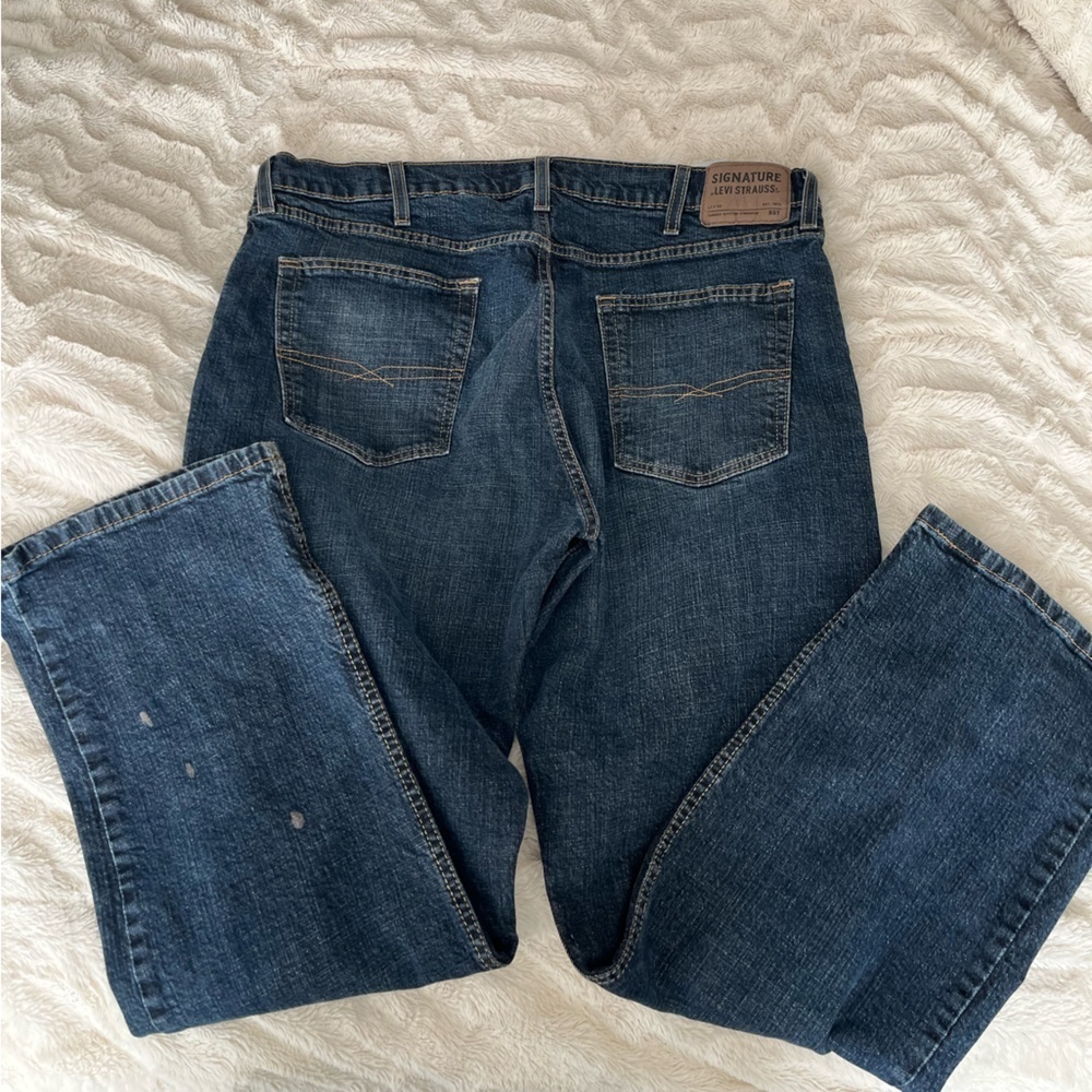 Signature by Levi Strauss Dark Blue Jeans 40x30 - Picture 3 of 7